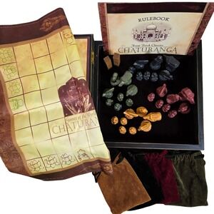 Chaturanga Bookshelf Style FRONT PORCH CLASSICS Strategy Game India‎ Chess Set